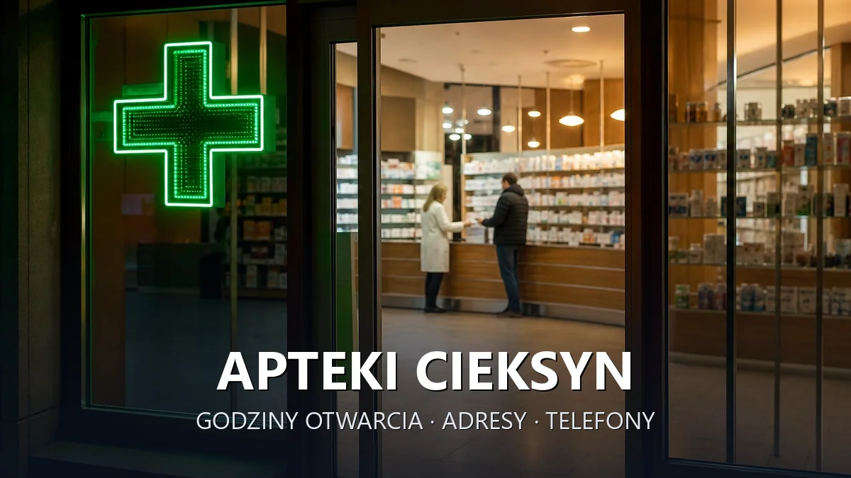 Apteki Cieksyn, gmina Nasielsk, powiat nowodworski - adresy, telefony, godziny otwarcia
