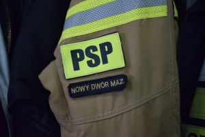 Naszywka na kombinezon strażacki - napis PSP Nowy Dwór Maz.