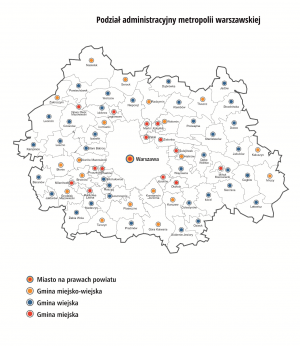 podział administracyjny metropolii warszawskiej