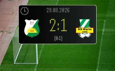 [PIŁKA NOŻNA] Betclic 3. Liga Grupa 1 (Grupa I): Świt Nowy Dwór Mazowiecki – Warta Sieradz 2:1