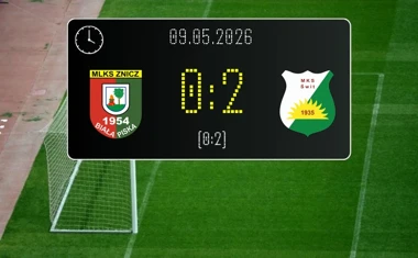 [PIŁKA NOŻNA] Betclic 3. Liga Grupa 1 (Grupa I) – Znicz Biała Piska – Świt Nowy Dwór Mazowiecki 0:2. Pewny wyjazd Świtu