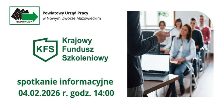 Grafika promocyjna wydarzenia Jak pozyskać środki z KFS na szkolenia dla siebie i swoich pracowników