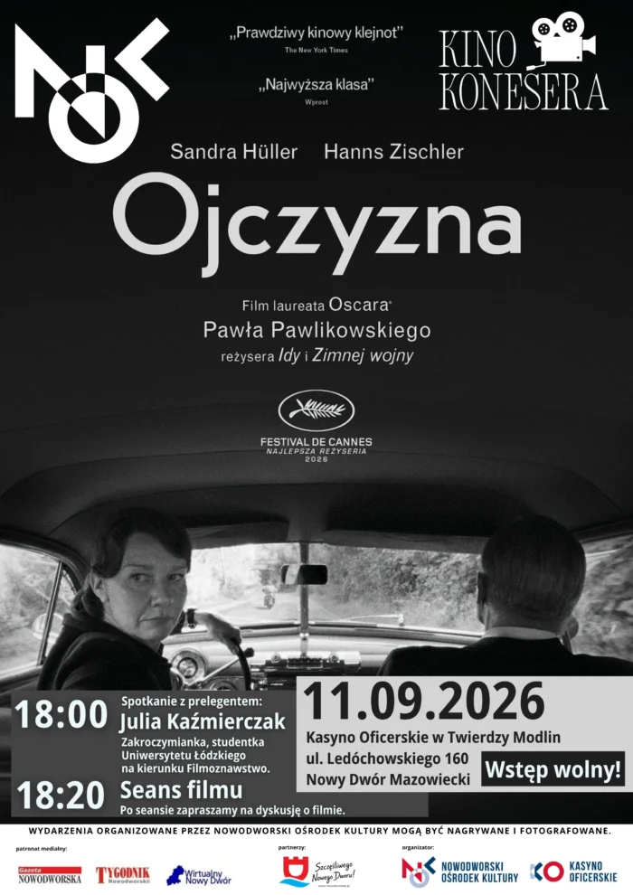 Grafika promocyjna wydarzenia Kino Konesera – Ojczyzna