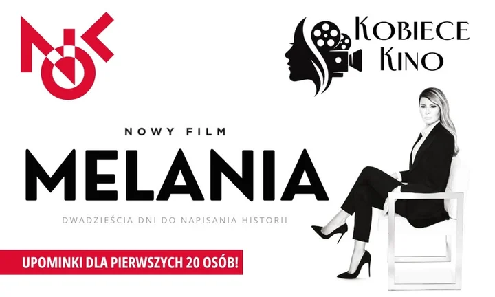 Grafika promocyjna wydarzenia Kobiece Kino — „Melania” i spotkanie z Kają Klimek