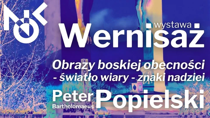 Obrazek przedstawia grafikę promocyjną wydarzenia Wernisaż wystawy fotograficznej prezentującej motywy religijne