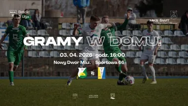 Grafika promocyjna wydarzenia Betclic III liga: MKS Świt – Olimpia Elbląg na Stadionie Miejskim w Nowym Dworze Mazowieckim