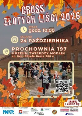 Grafika promocyjna wydarzenia Cross Złotych Liści 2026