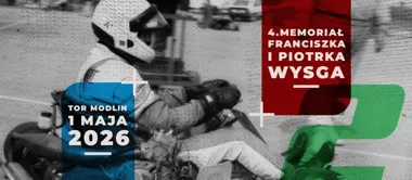 Grafika promocyjna wydarzenia IV Kartingowy Memoriał Franciszka i Piotra Wysga