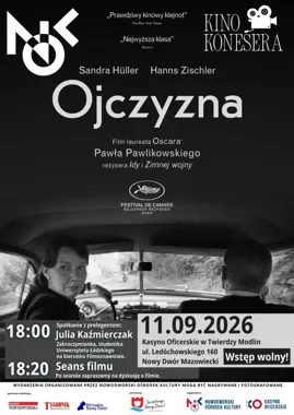 Grafika promocyjna wydarzenia Kino Konesera – Ojczyzna