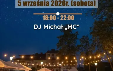 Grafika promocyjna wydarzenia Kolejna potańcówka pod gołym niebem