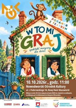 Grafika promocyjna wydarzenia Poranek z Teatrem: W to mi graj