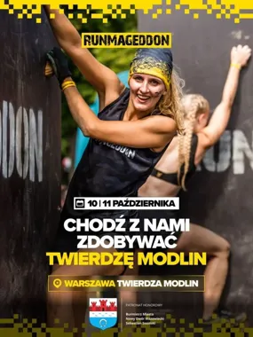 Grafika promocyjna wydarzenia Runmageddon Twierdza Modlin