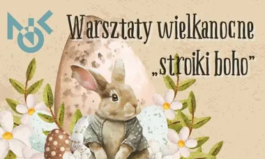 Grafika promocyjna wydarzenia Warsztaty wielkanocne „Stroiki BOHO” — warsztat wianków