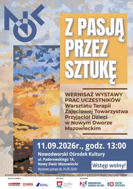 Grafika promocyjna wydarzenia Wernisaż wystawy „Z pasją przez sztukę”