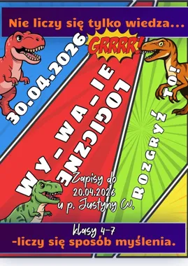 Grafika promocyjna wydarzenia WYZWANIE LOGICZNE – konkurs dla tych, którzy lubią myśleć