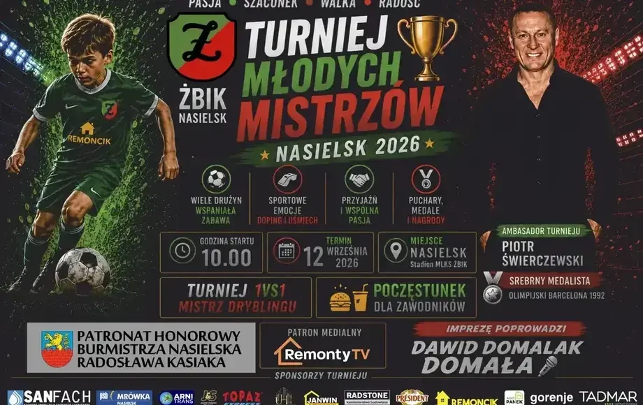Grafika promocyjna wydarzenia Turniej Młodych Mistrzów rocznik 2018-2019