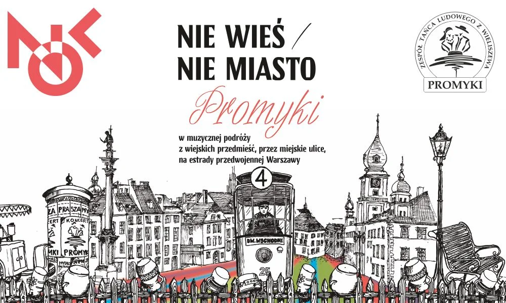 Grafika promocyjna wydarzenia Widowisko taneczne „Nie Wieś / Nie Miasto” w Nowym Dworze Mazowieckim