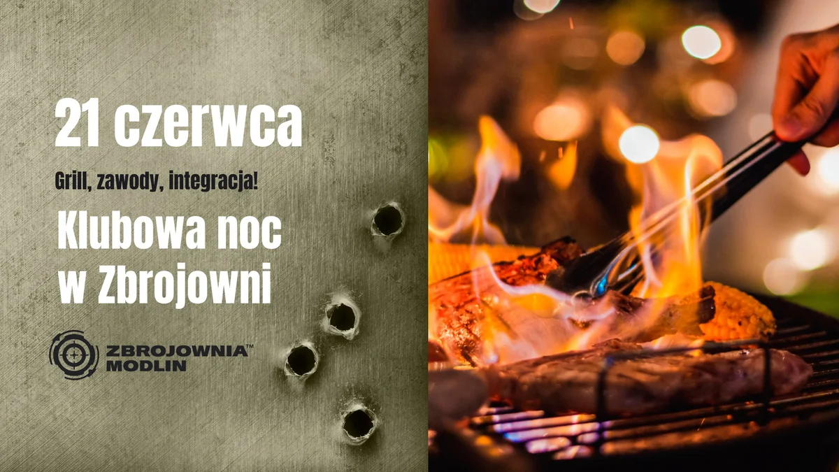 Grafika promocyjna wydarzenia Wieczorne spotkanie klubowe w Zbrojowni Modlin