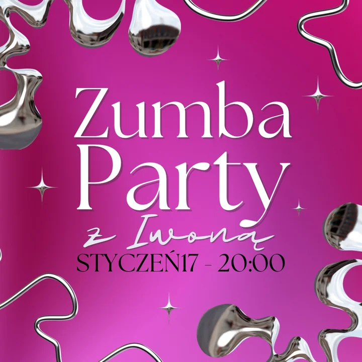Grafika promocyjna wydarzenia Zumba Party z Iwoną — 17 stycznia, Nowy Dwór Mazowiecki