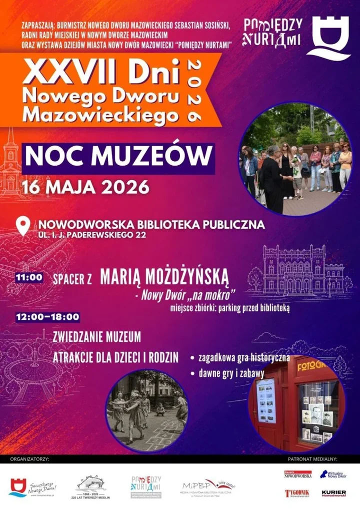 W bibliotece czeka spacer i gry. Noc Muzeów w Nowym Dworze dla rodzin