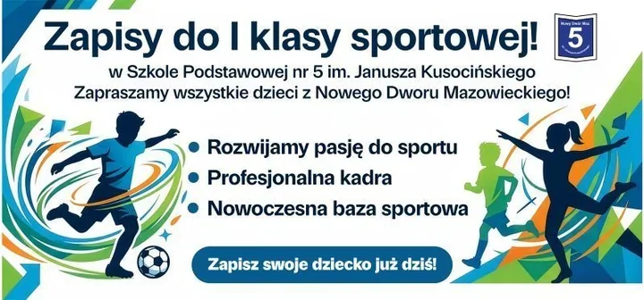 W Szkole Podstawowej nr 5 startuje nabór do klasy sportowej