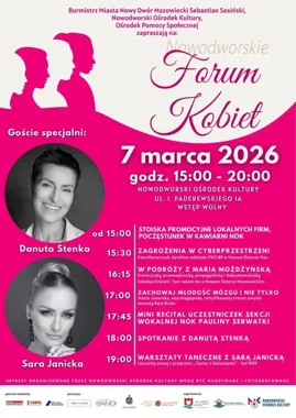 Forum Kobiet w Nowym Dworze – prelekcje, recital i warsztaty w NOK