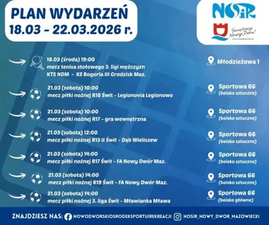 Tydzień sportu na stadionach i w halach – mecze Świtu i turnieje tenisa stołowego