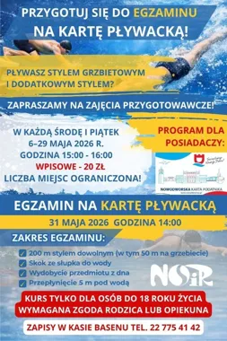 Na pływalni ruszają przygotowania do karty pływackiej dla młodych