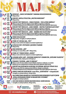 Maj w Nowym Dworze Mazowieckim będzie pełen wydarzeń i rodzinnych planów