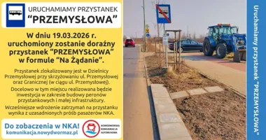 Przystanek „Przemysłowa” ruszył wcześniej i działa już na żądanie