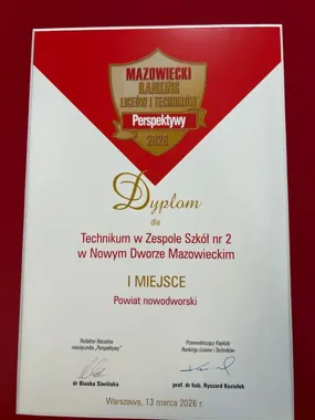 Technikum w Zespole Szkół nr 2 najlepsze w powiecie – sukces edukacyjny szkoły