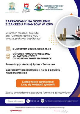 Koła gospodyń poznają zasady finansów. Szkolenie w Nowym Dworze