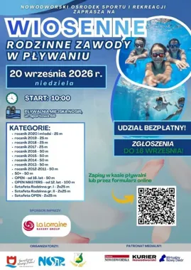 Rodzinne zawody pływackie wracają po odwołaniu. Zapisy są bezpłatne