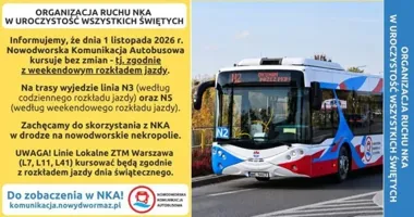 NKA bez zmian na Wszystkich Świętych, linie ZTM pojadą inaczej