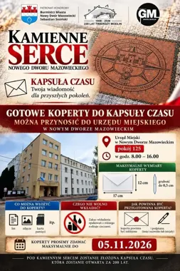 Kapsuła czasu w Nowym Dworze Mazowieckim otworzy się za 200 lat