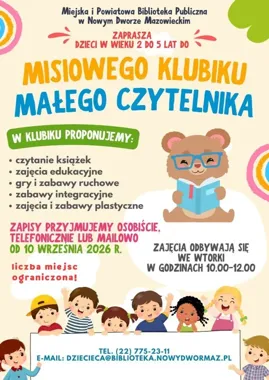 Misiowy Klubik w Nowym Dworze Mazowieckim czeka na najmłodszych