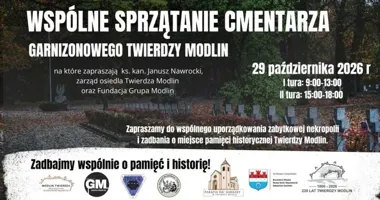 Dwie tury sprzątania zabytkowego cmentarza w Twierdzy Modlin