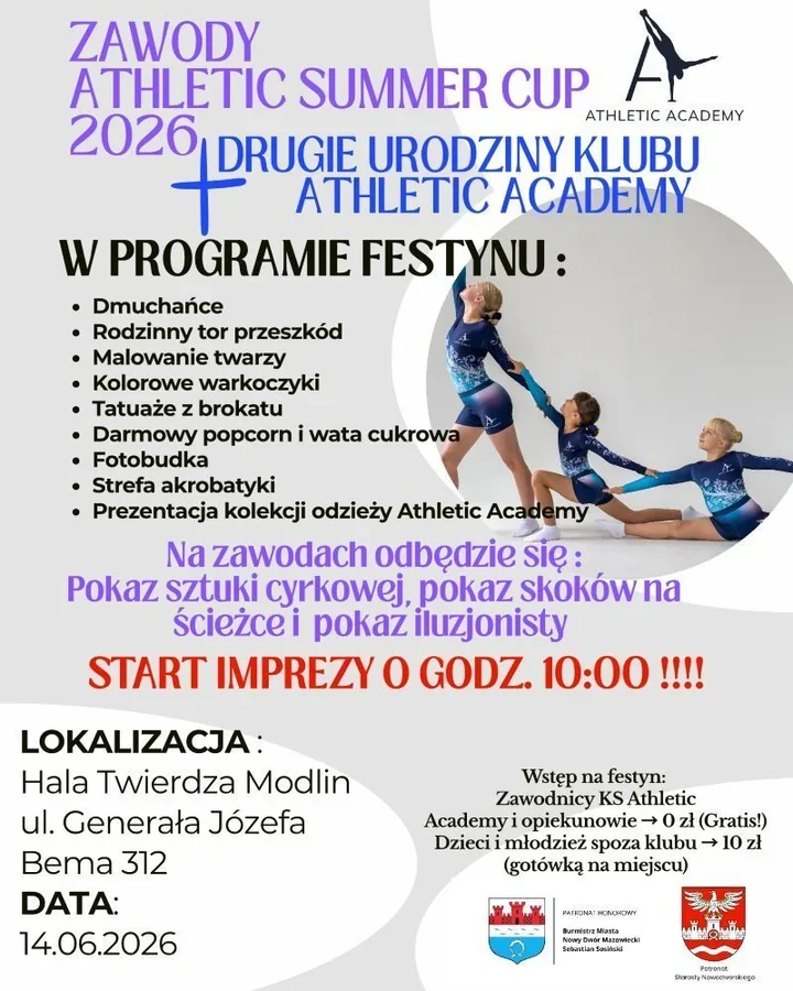 Akrobatyka i cyrk w Modlinie. Athletic Academy świętuje dwa lata