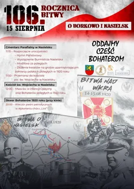 W Nasielsku uczczą bohaterów Bitwy o Borkowo. W programie msza i pieśni