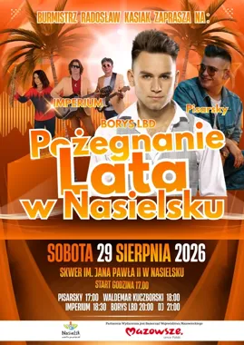 Muzyczne pożegnanie lata w Nasielsku. Program wieczoru jest już znany