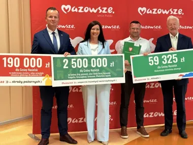 Prawie 2,75 mln zł dla gminy Nasielsk. Będą drogi, światła i sprzęt dla OSP