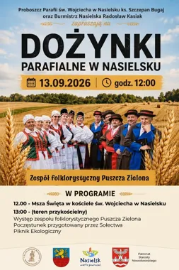 Dożynki w Nasielsku połączą mszę, folklor i piknik ekologiczny