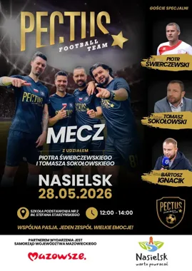 Muzyka, piłka i szkolne emocje. Pectus Football Team przyjedzie do Nasielska