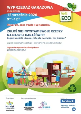 Niepotrzebne rzeczy mogą znaleźć nowych właścicieli. Garażówka w Nasielsku