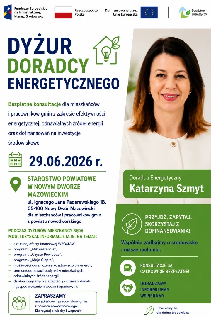 Doradca energetyczny przyjmie mieszkańców. Będzie mowa o dotacjach i oszczędzaniu