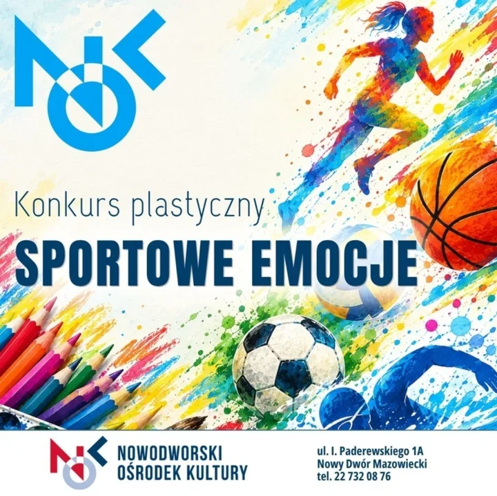 Sportowe emocje na papierze - konkurs dla uczniów z Nowego Dworu Mazowieckiego