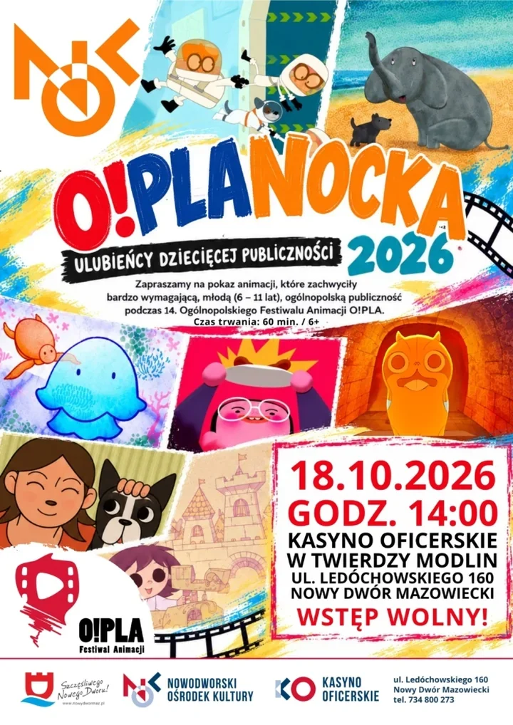 O!PLANOCKA 2026 w Twierdzy Modlin - animacje wybrane przez dzieci