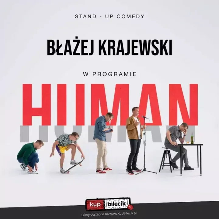 Błażej Krajewski w Modlinie - nowy program rozbiera człowieka na śmiech