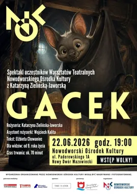 Nietoperz, strych i teatr - „Gacek” zamknie warsztaty NOK
