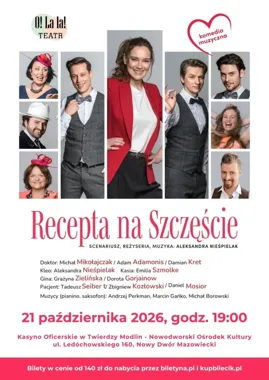 W gabinecie będzie głośno i muzycznie - „Recepta na szczęście” w Modlinie